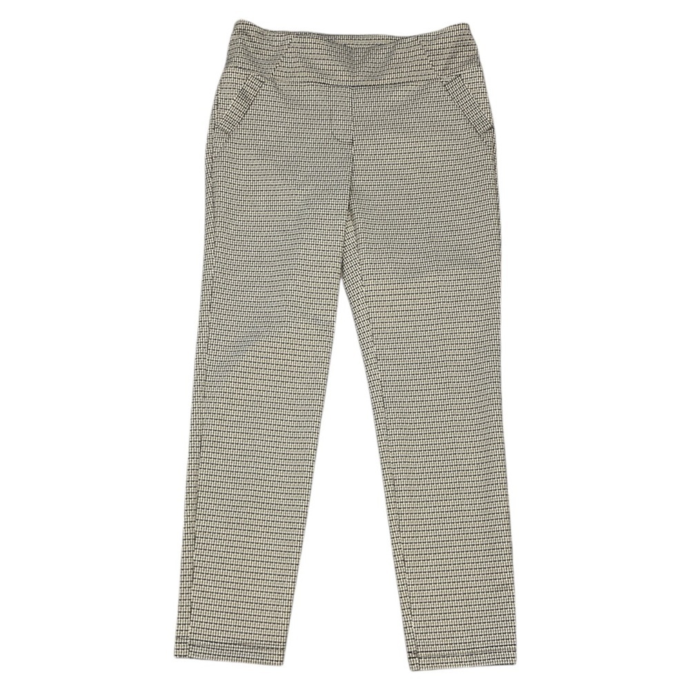 Onyx Black and Tan Houndstooth Soho Pants